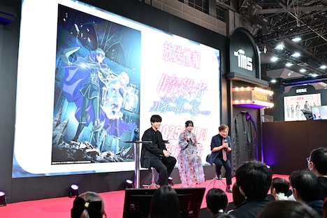 アニメ「暗殺者である俺のステータスが勇者よりも明らかに強いのだが」のトークイベントの様子。