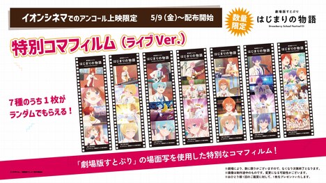 「劇場版すとぷり はじまりの物語～Strawberry School Festival!!!～」アンコール上映で配布される「コマフィルム」。
