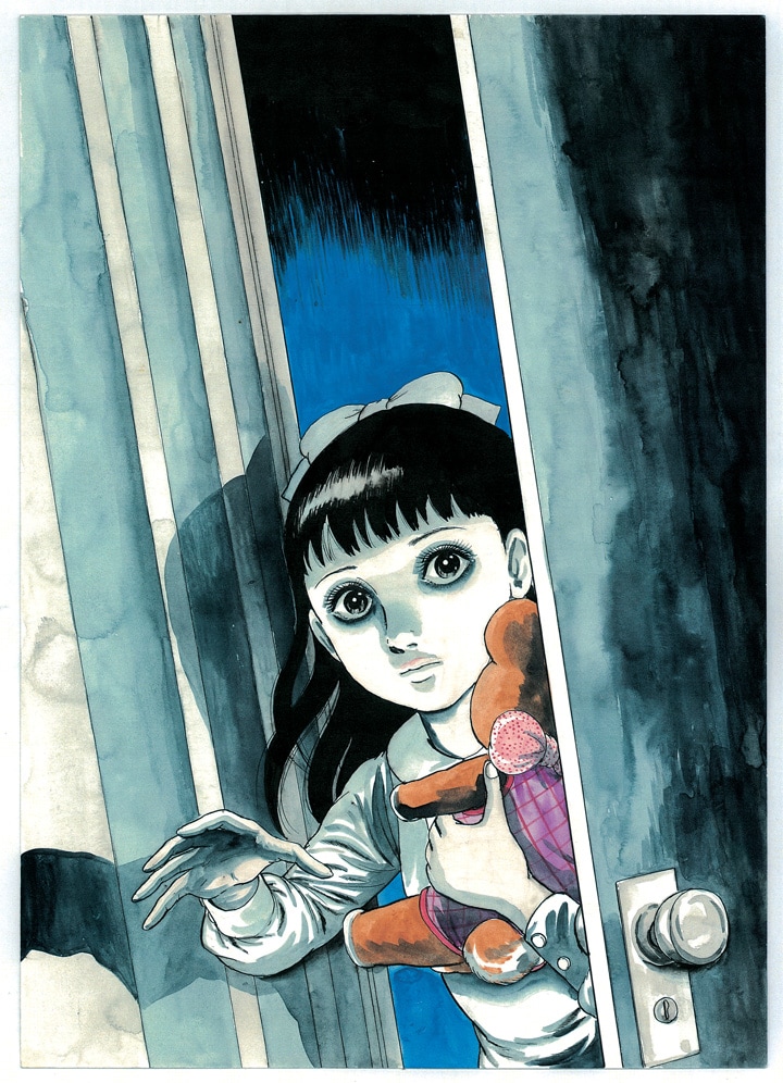 月刊！スピリッツ5月号のイラスト企画「非日常な彼女」には楳図かずお