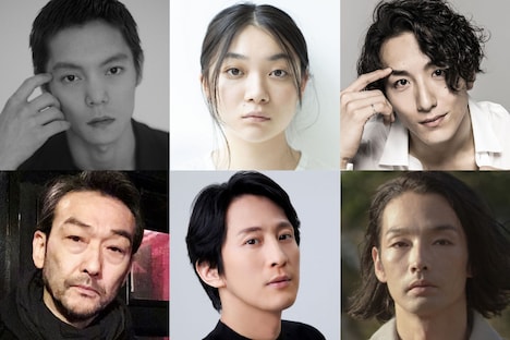 1段目左から窪田正孝、三浦透子、大貫勇輔、2段目左から吹越満、成河、森山未來