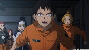 TVアニメ「炎炎ノ消防隊 参ノ章」第1話の場面カット。