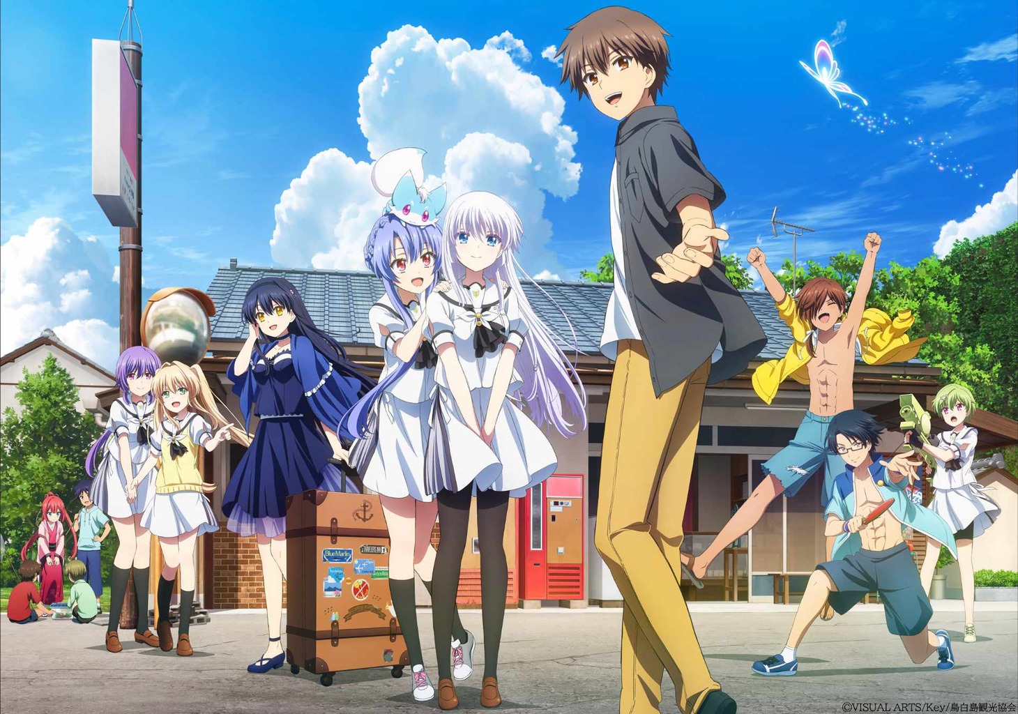 「Summer Pockets」ビジュアル (c)VISUAL ARTS/Key/鳥白島観光協会