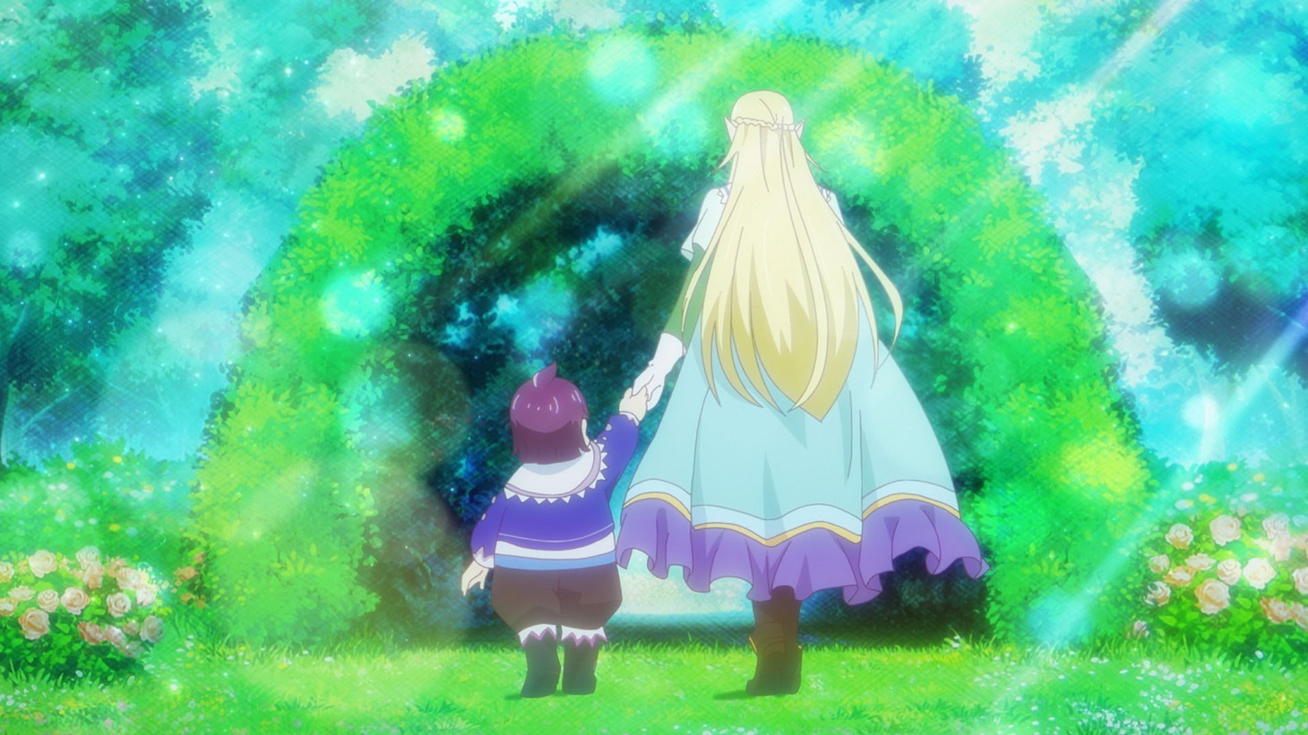 TVアニメ「白豚貴族ですが前世の記憶が生えたのでひよこな弟育てます」第1話場面カット