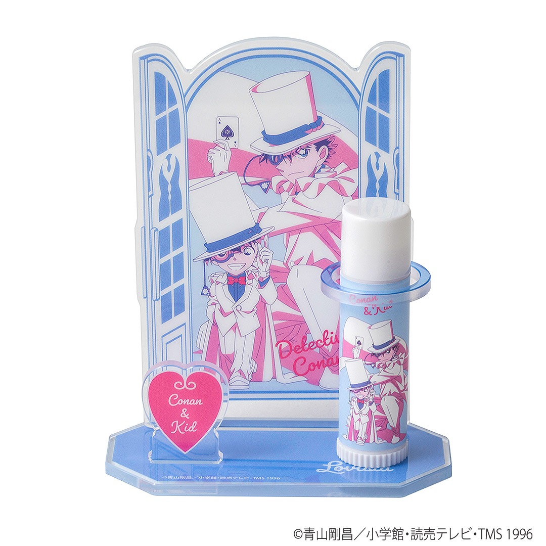 「Lovisia 名探偵コナンリップクリーム＆リップスタンドセット」の「コナン＆キッド」