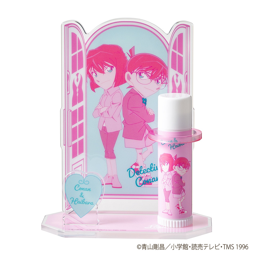 「Lovisia 名探偵コナンリップクリーム＆リップスタンドセット」の「コナン＆灰原」