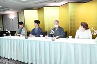 「-能狂言- 『日出処の天子』」の製作発表記者会見の様子