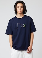 「くじら島｜ルーズフィットTシャツ」