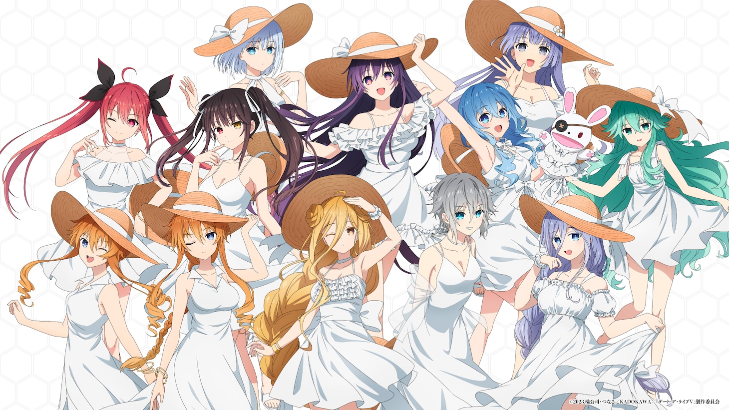 アニメ「デート・ア・ライブ」12周年を記念したサマードレス描き下ろしビジュアル