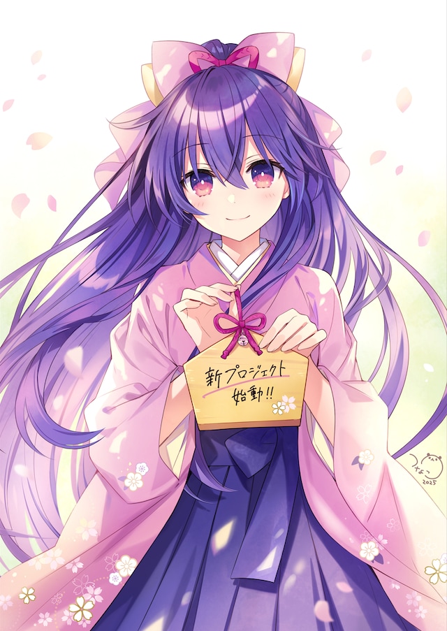 アニメ「デート・ア・ライブ」新プロジェクト始動を記念したつなこのイラスト