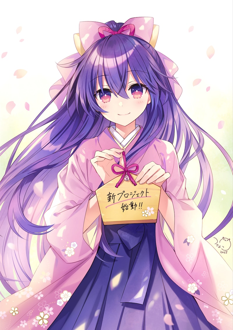 アニメ「デート・ア・ライブ」新プロジェクト始動を記念したつなこのイラスト