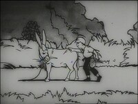 無声アニメ「漫画 驢馬」より（写真提供：国立映画アーカイブ）