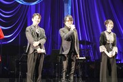 左から高田裕司、速水奨、小清水亜美