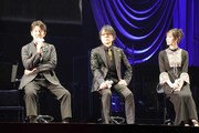 左から高田裕司、速水奨、小清水亜美