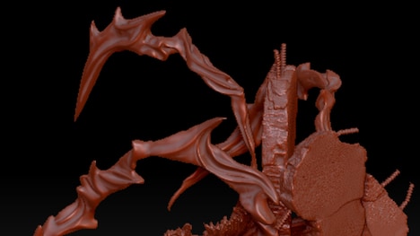 “黒デク”の3DCGデータ (c)堀越耕平／集英社