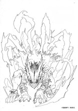 堀越耕平描き下ろしによる“黒デク”のラフスケッチ (c)堀越耕平／集英社