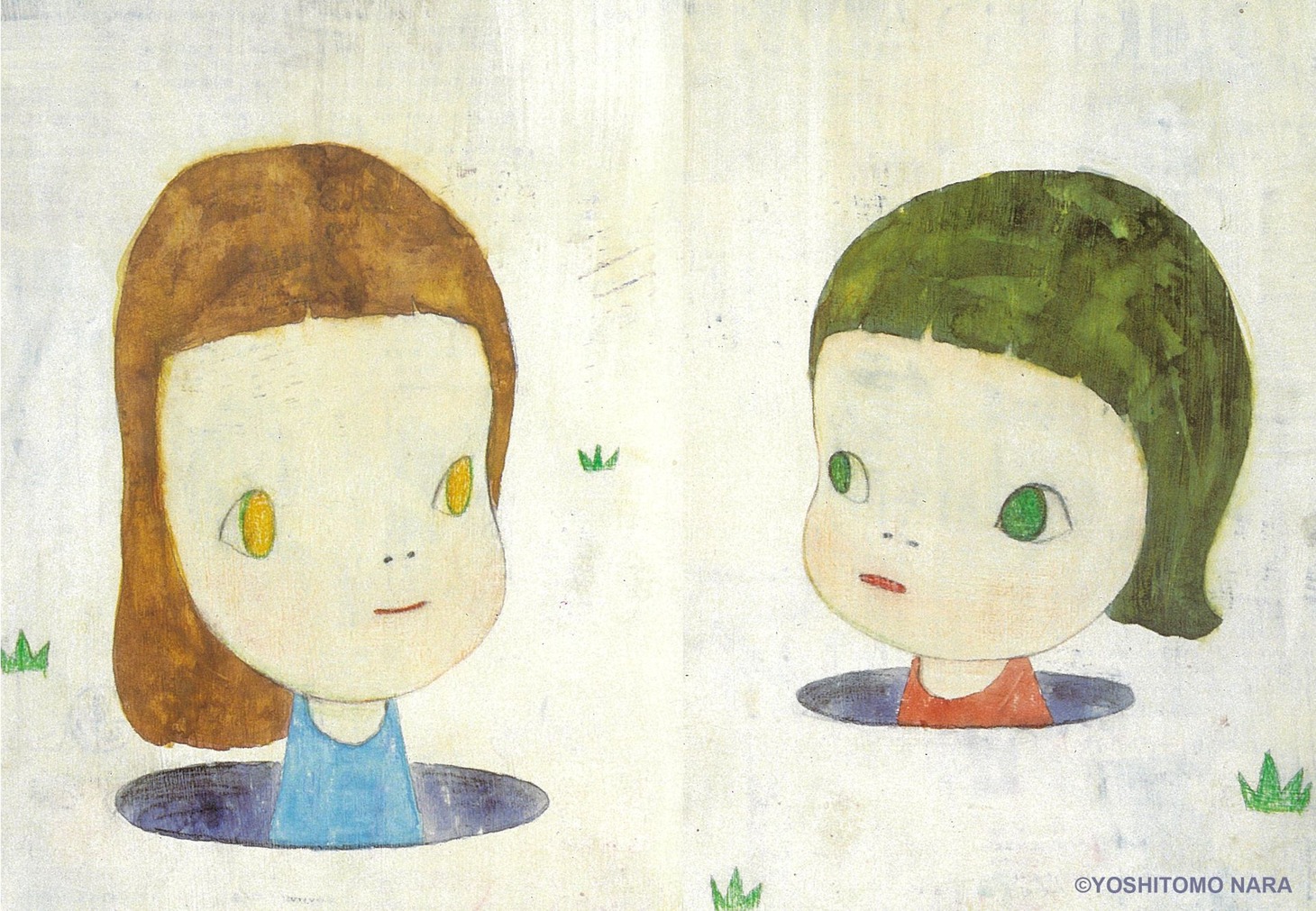 奈良美智による「ひな菊の人生」の挿画
