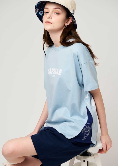 「重力20倍｜サイドガゼットTシャツ」