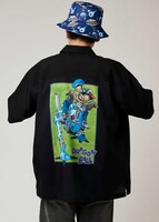 「悟空と悟飯｜ビッグシルエットポリトロ半袖シャツ」