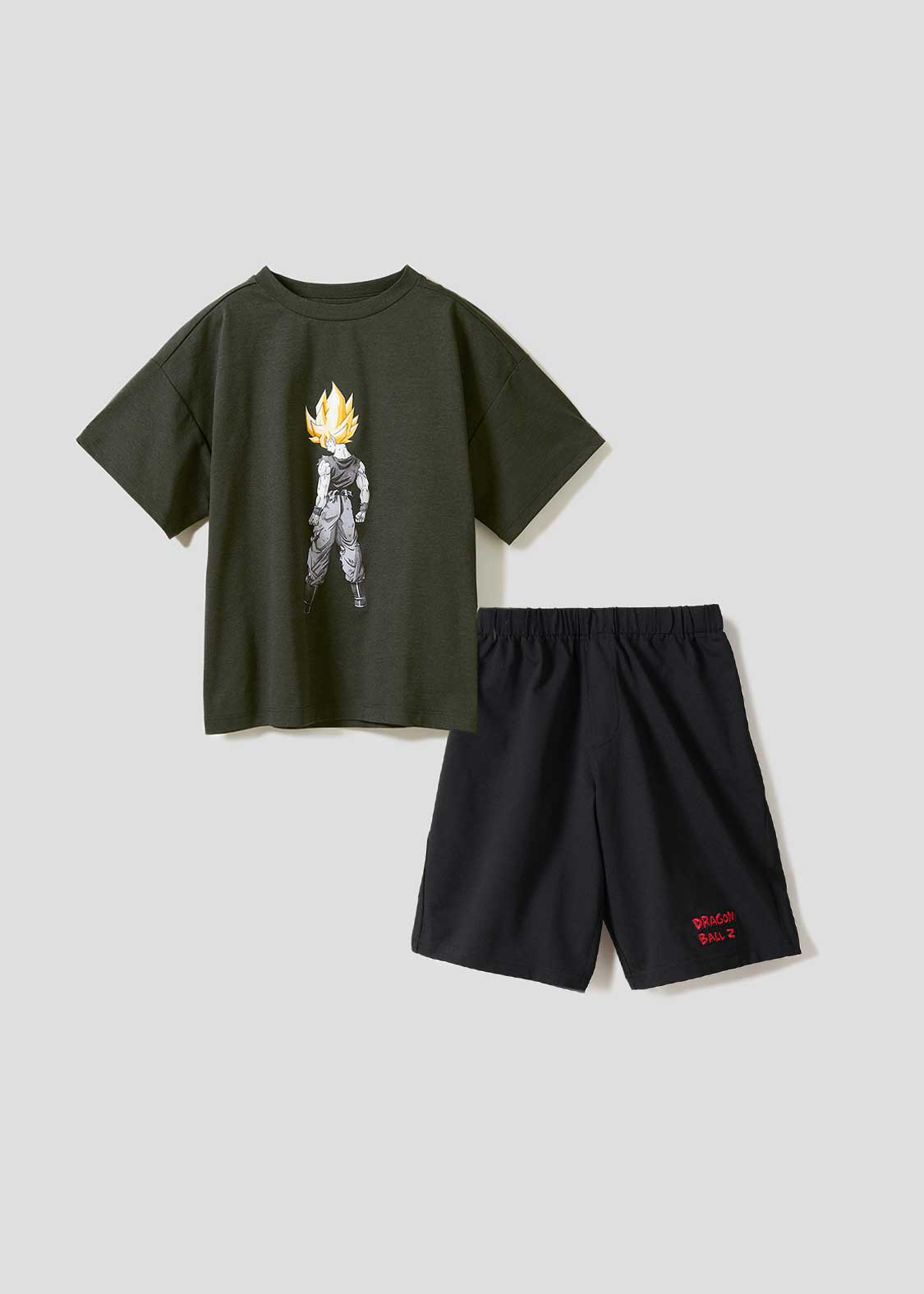 伝説の超サイヤ人｜キッズドライビッグTシャツ＆ドライショートパンツ