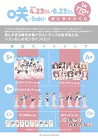 「咲-Saki-」オンラインくじの商品ラインナップ