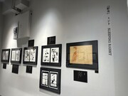 Déesse space caiman shibuyaで開催されている、出版記念展の様子