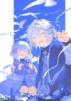 転のお祝いイラスト。