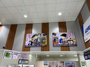 JR松本駅に掲出されている「名探偵コナン 隻眼の残像」の広告