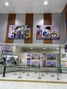 JR松本駅に掲出されている「名探偵コナン 隻眼の残像」の広告