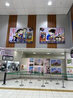 JR松本駅に掲出されている「名探偵コナン 隻眼の残像」の広告