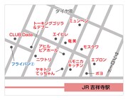 ハモニカ横丁エリアのマップ