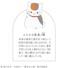 夏目友人帳×フェリシモ猫部、ニャンコ先生のお顔をキルティングでデザインしたはんてん