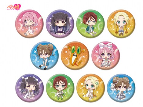 「前橋ウィッチーズ ぺたん娘缶バッジ」（全11種）