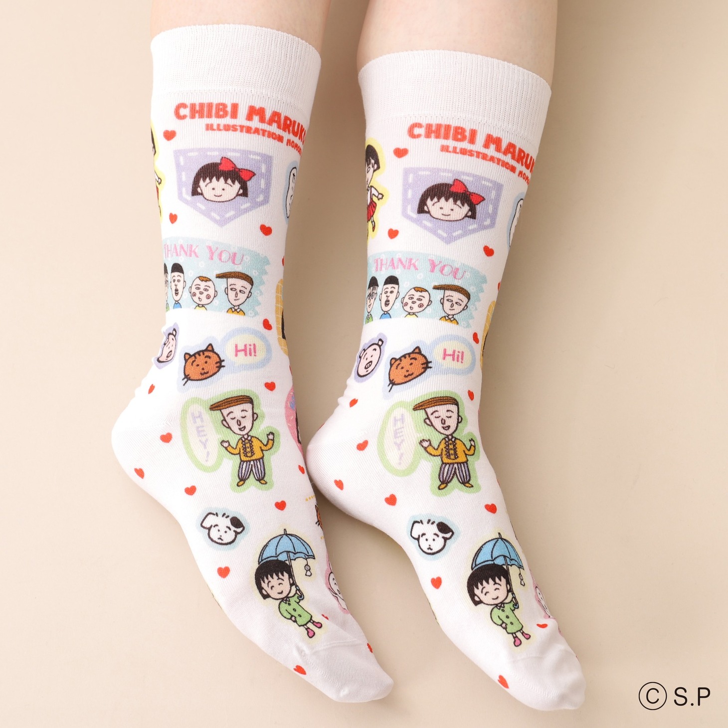 「ちびまる子ちゃん プリントソックス」