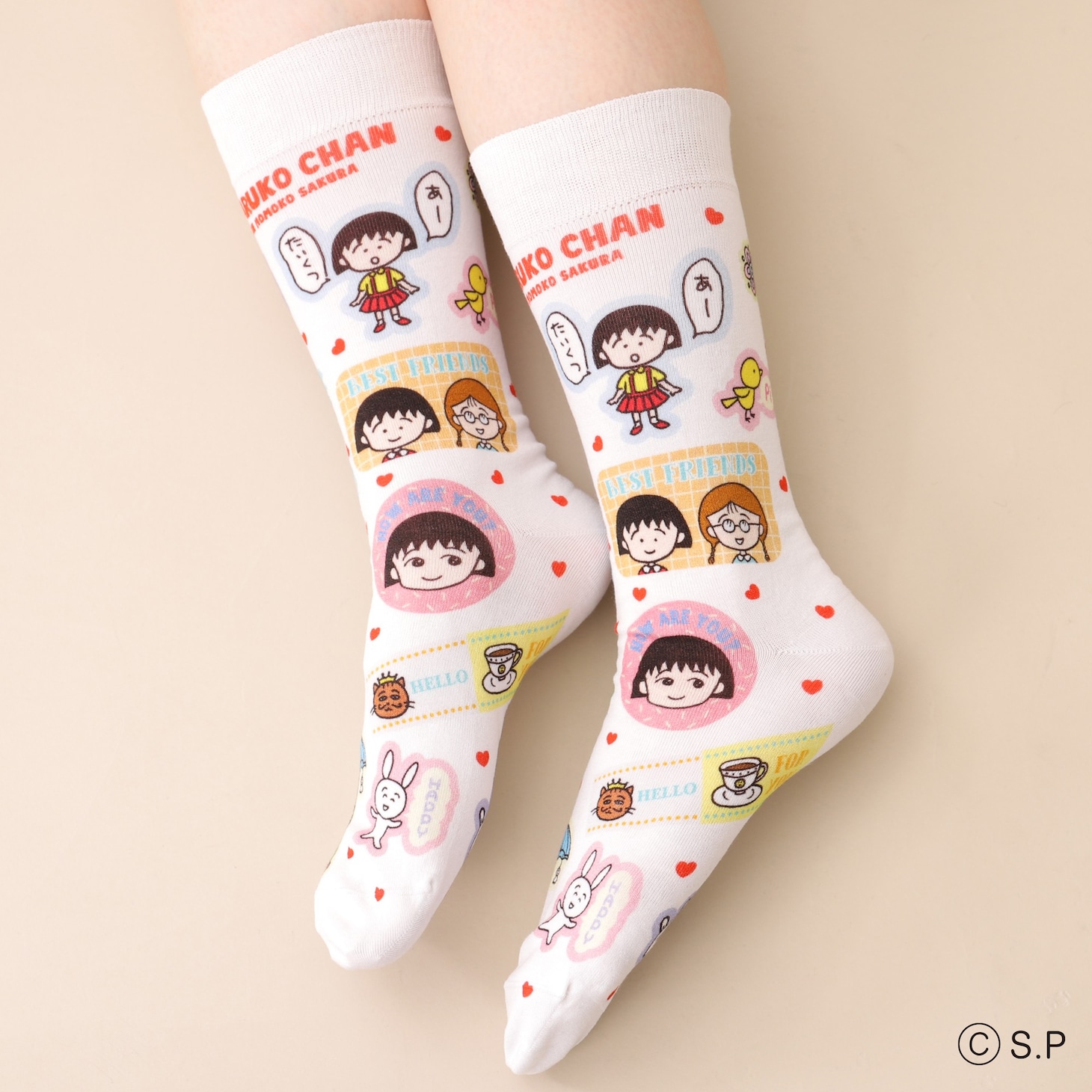 「ちびまる子ちゃん プリントソックス」