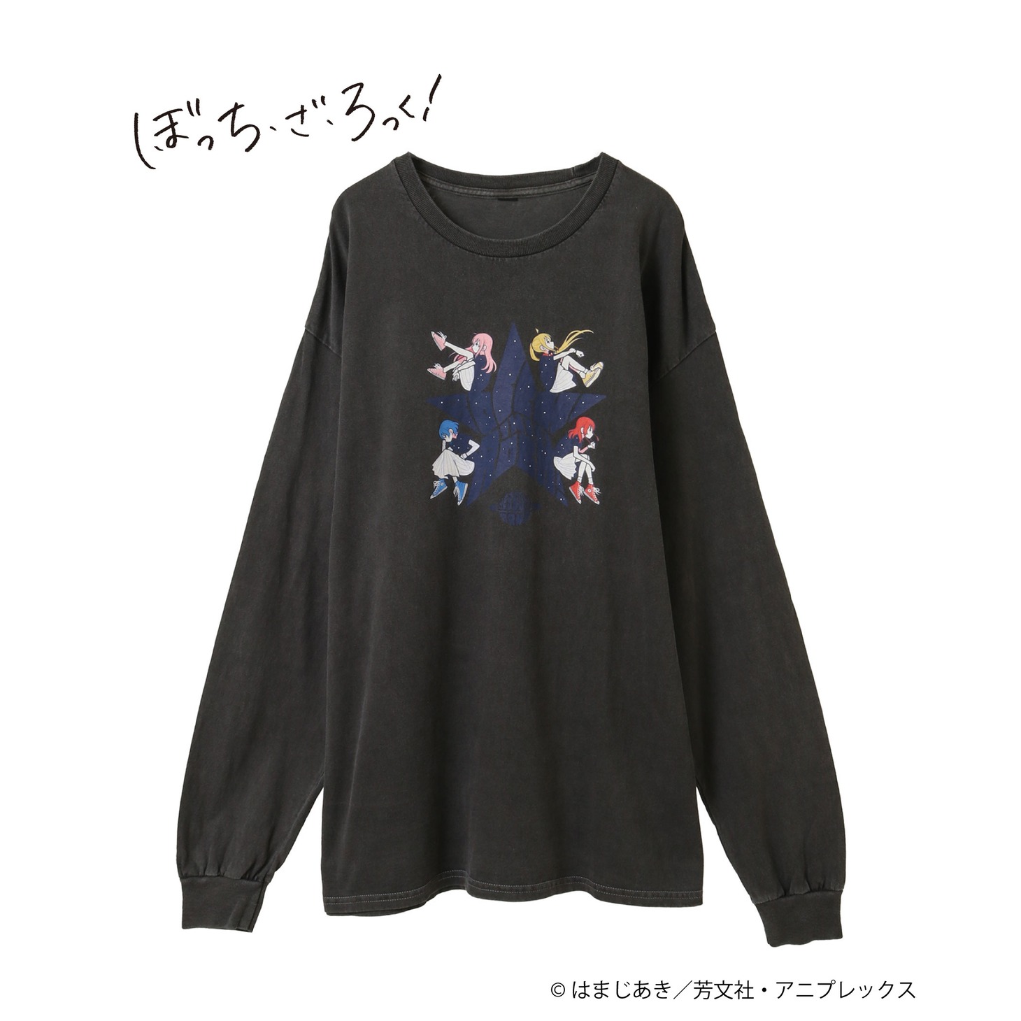 「アニメ【ぼっち・ざ・ろっく！】【美好よしみ】「結束バンド」GRAPHIC LONGSLEEVE TEE」