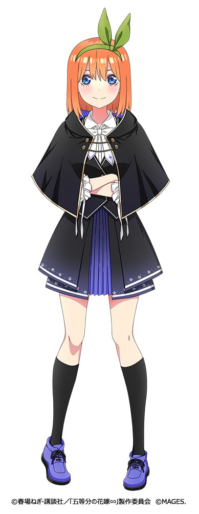 中野四葉（CV：佐倉綾音）。五つ子の四女。元気いっぱいで、何事にも 