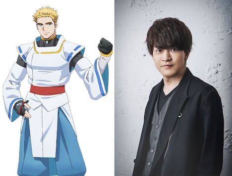 左からアツナガのキャラクタービジュアル、石川界人