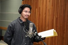 アフレコ現場での賀来賢人