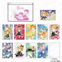 「クリアポーチ&箔押し風ポストカードセット」