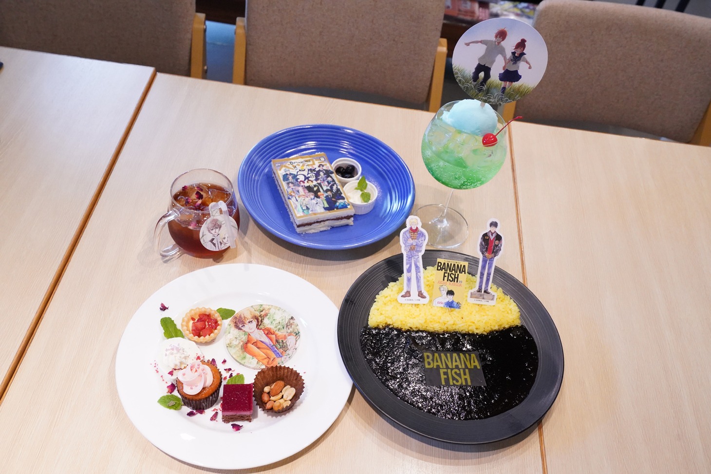「ベツコミ55thコラボ！×Cafe Lish」の期間限定メニュー