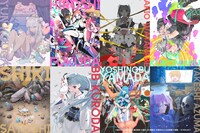 参加作家によるメタルキャンバスアート