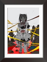 渡辺明夫によるメタルキャンバスアート