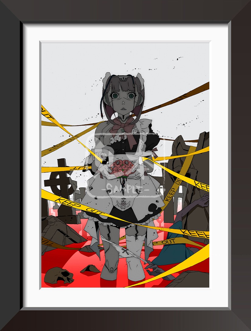 渡辺明夫によるメタルキャンバスアート