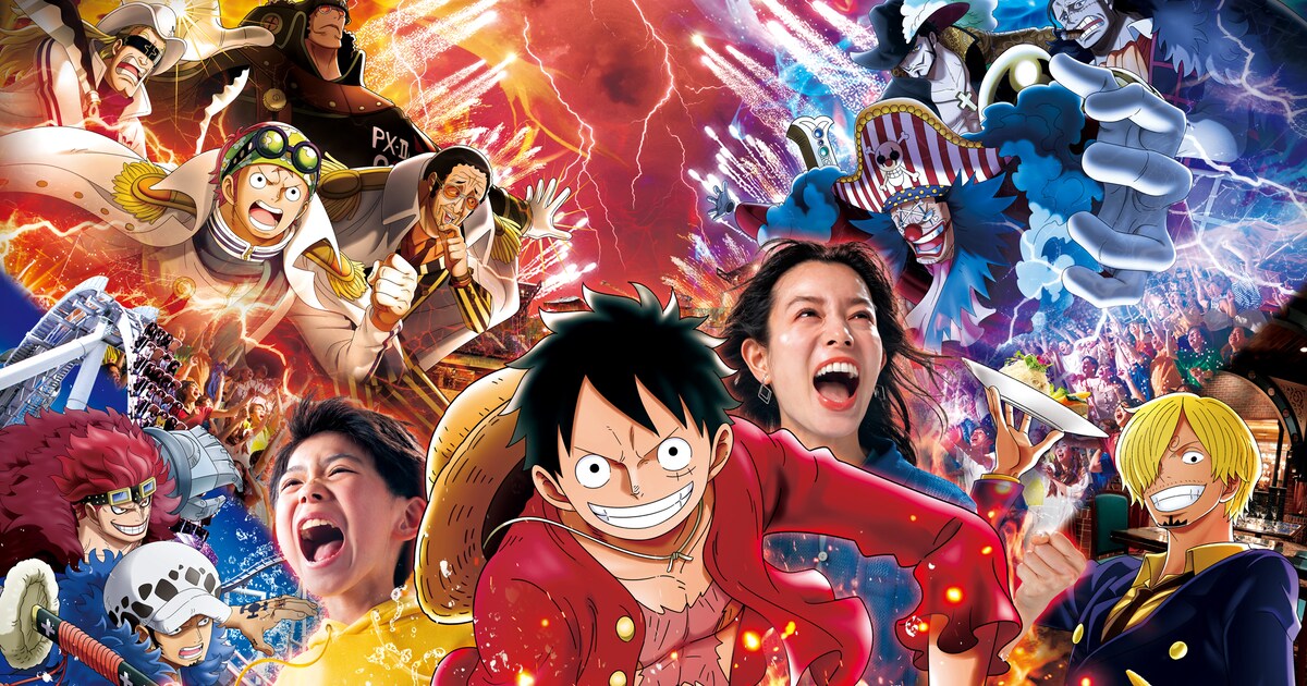 ONE PIECE×USJ ローたちと海上レースするライド、海軍やクロスギルド 