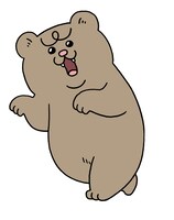 悲熊。ベアー水産で鮭捕りの仕事に励みながら、単身で質素に暮らすクマ。父親が残した借金を支払い続けていた。 (c)キューライス