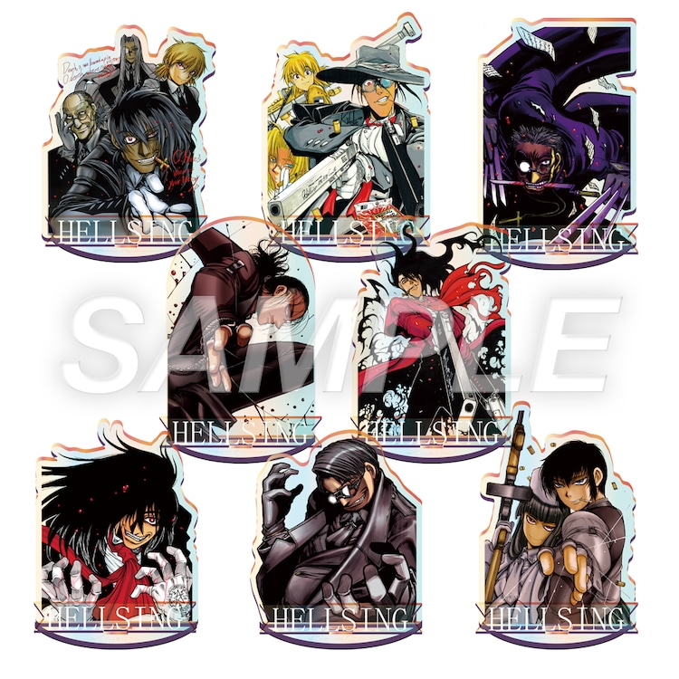 HELLSING オーロラアクリルスタンド」 - 「平野耕太☆大博覧會」展示物 
