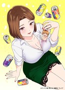 TVアニメ「人妻の唇は缶チューハイの味がして」第2弾キービジュアル
