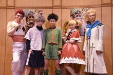 初日会見の様子。左から丘山晴己、阿久津仁愛、西山蓮都、高橋愛、坂東巳之助