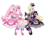 コラボコーデで装ったひまりとマイメロディ、みつきとクロミ