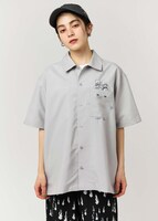 「ぬりかべ｜ポリトロビッグシルエット半袖シャツ」